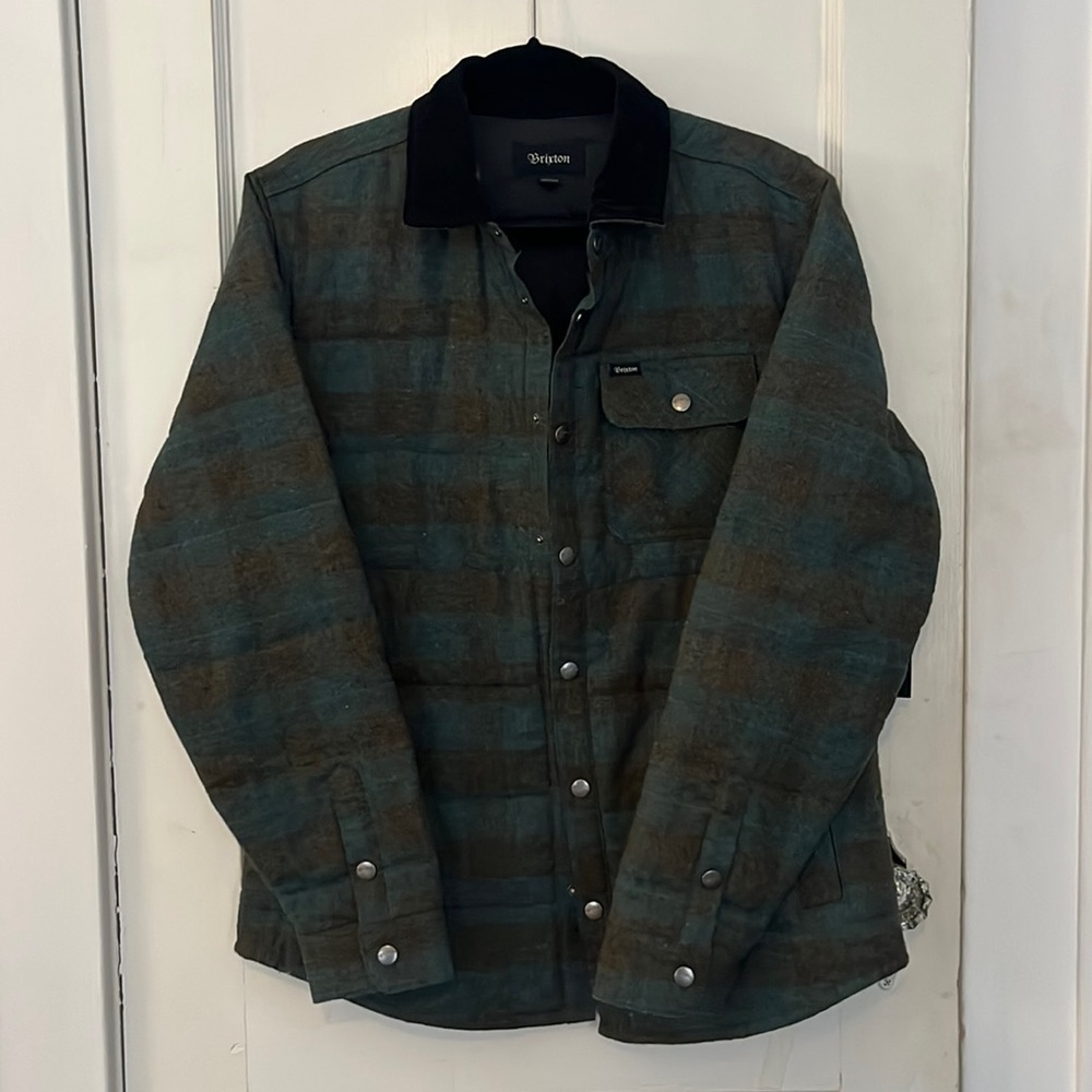 NWT Brixton Flannel and Corduroy Jacket